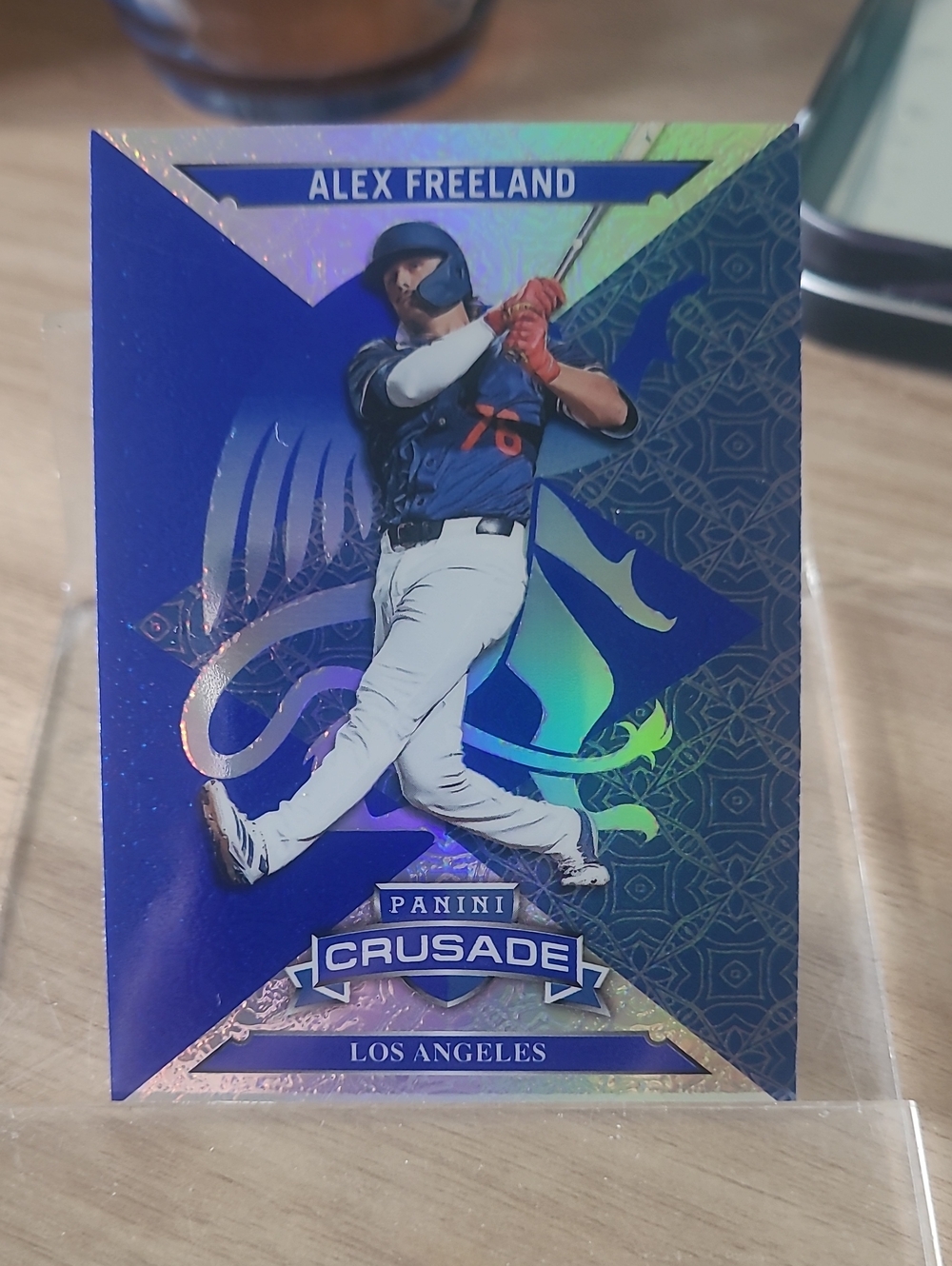 Panini Alex Freeland Baseball Card - Blue Holo 2025 Crusade